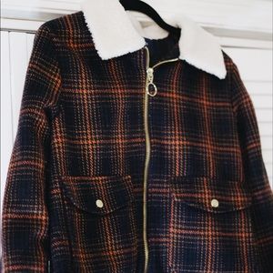 Forever 21 Fashion Plaid Jacket